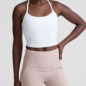 Beyond Yoga White Halter Bandeau Crop